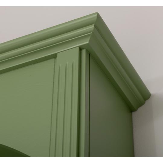 nagymeretu oliva zold vintage konyves szekreny  konyvszekreny polcos mediterran klasszikus nappali vintage provence olajzold 3.jpg